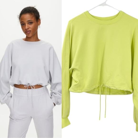 Aritzia The Group By Babaton Green Leisure Sweatshirt Sz S - Picture 1 of 11